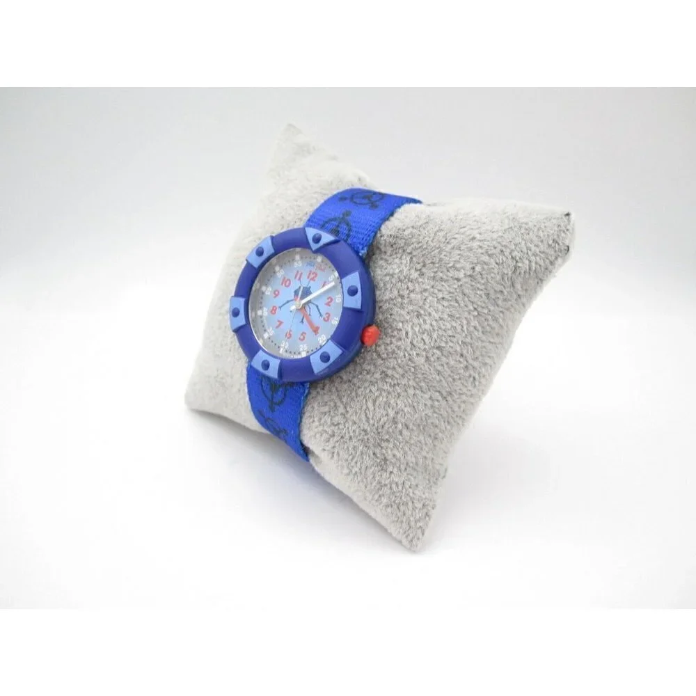 Boys Flik Flak Space Ship Quartz WR Analog 33mm Dial Causal Round Watch (G479)
